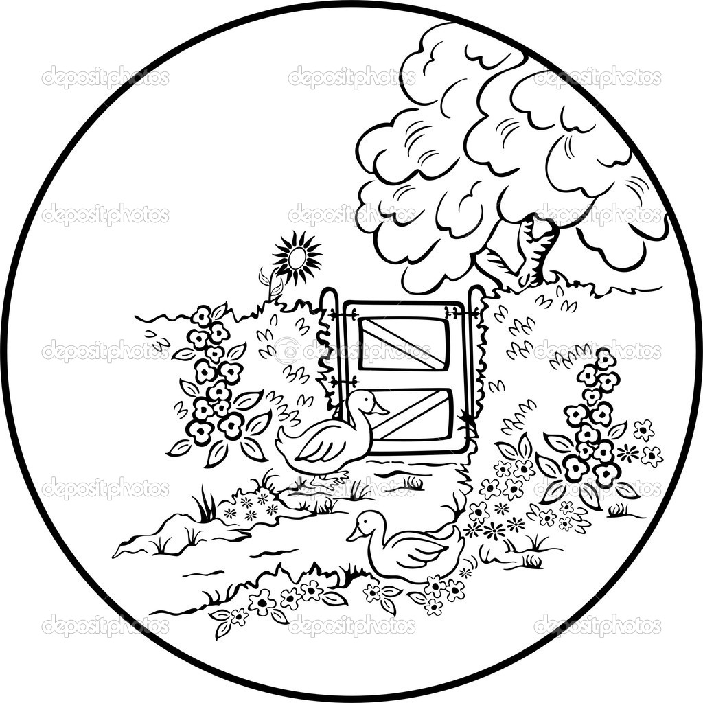 1024x1024 Beautiful Nature Scenes Coloring Pages Coloring Page For Kids