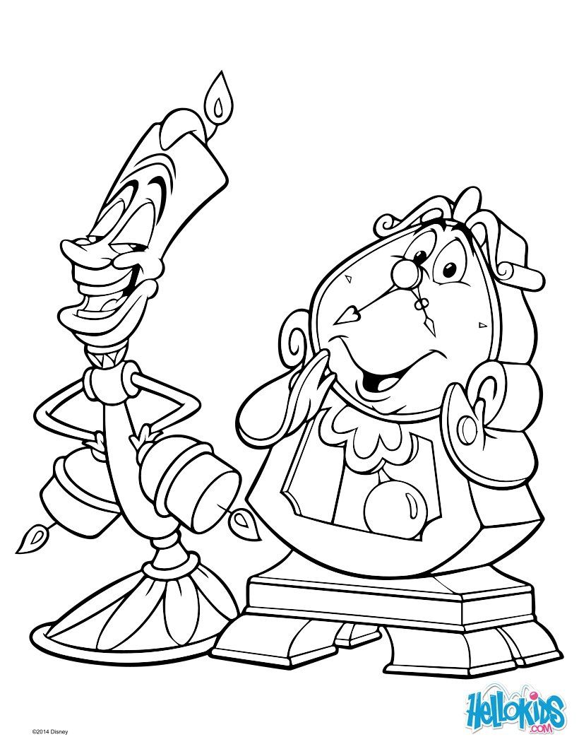 820x1060 Beauty And The Beast Coloring Page Arranging Pics