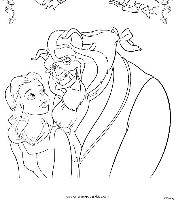 611x699 Belle Coloring Pages Print Princess Beauty Beast Belle Coloring