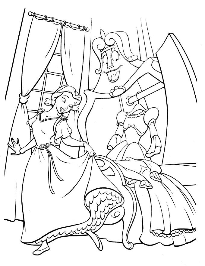680x880 Finding Good Belle Dress Coloring Pages
