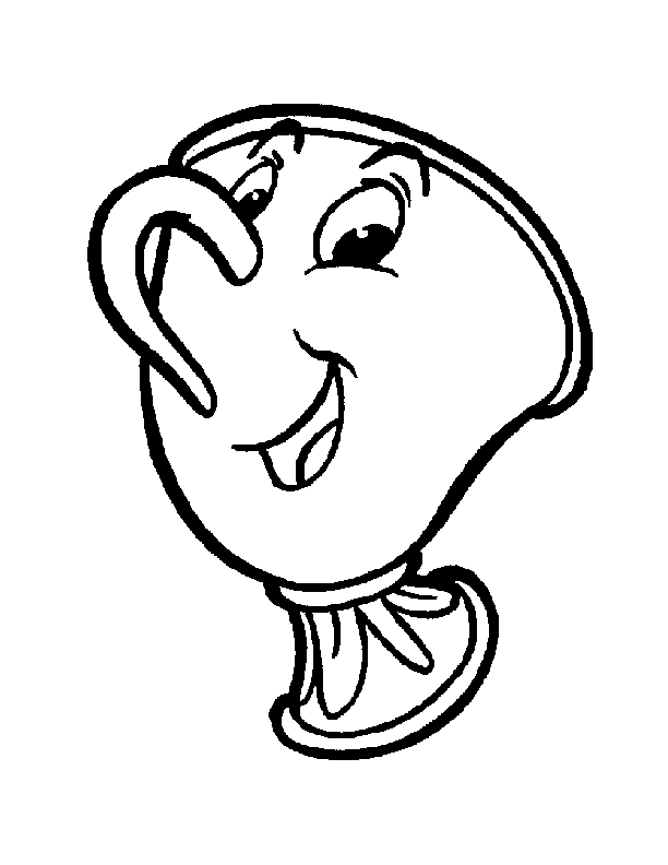 612x792 Beauty And The Beast Coloring Pages Ra Zapatos