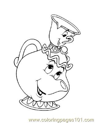309x400 Beauty Coloring Page