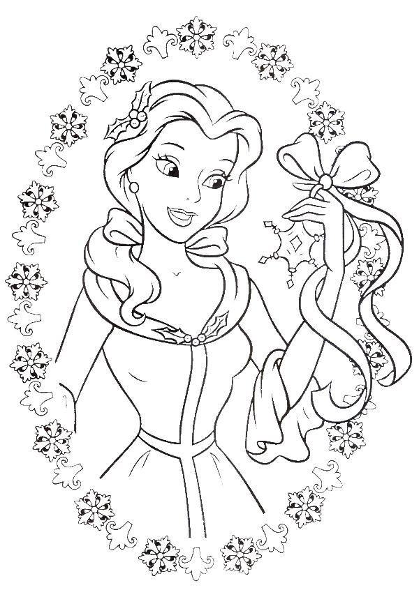 600x846 Beauty And The Beast Christmas Coloring Pages Unique Wedding