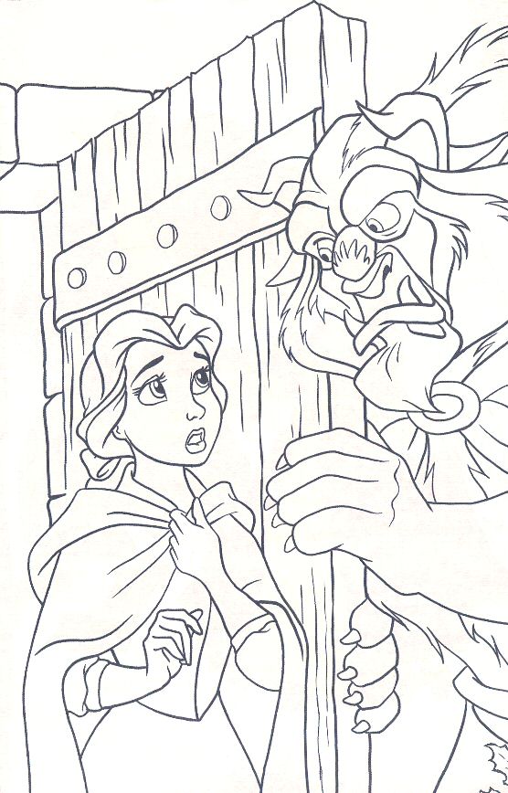 556x868 Beautynd The Beast Colouring Pages Free Belle Wants