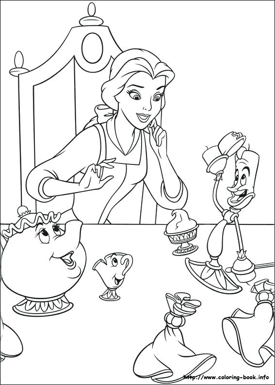 567x794 Beauty The Beast Coloring Pages Last Updated May Beauty