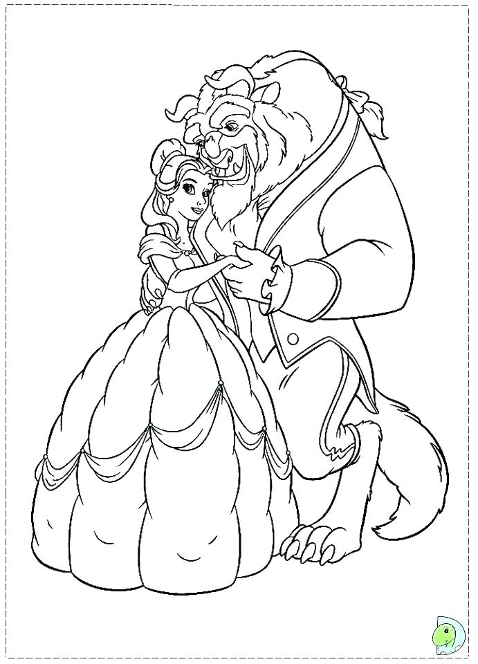 691x960 Beauty And The Beast Coloring Beauty And The Beast Coloring Beauty