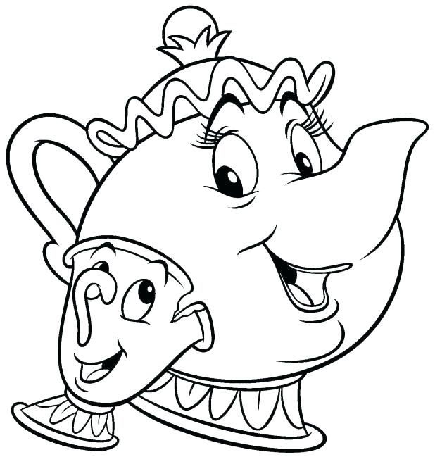 618x649 Beauty And The Beast Coloring Sheets Belle And The Beast Coloring