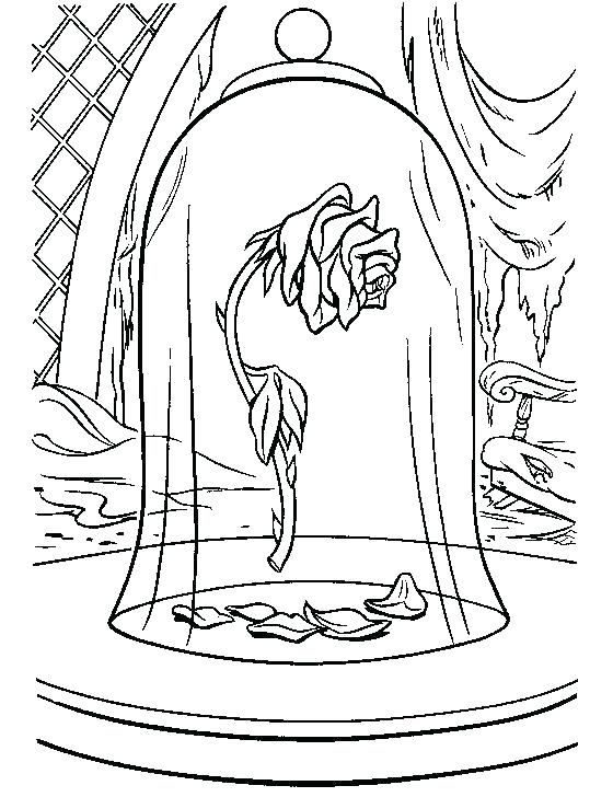 560x728 Beauty And The Beast Coloring Pages Beauty And The Beast Colouring