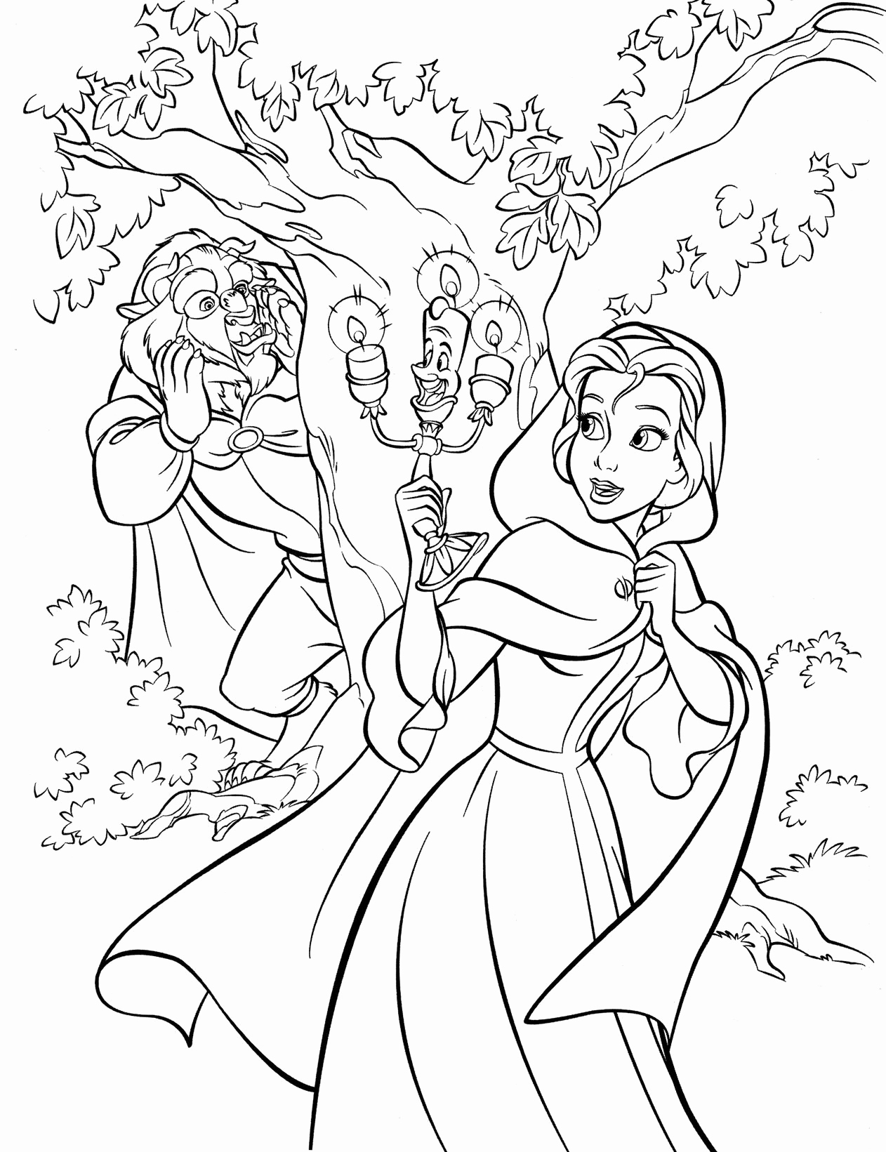 1262x1641 Beauty And The Beast Coloring Pages Inspirational Content