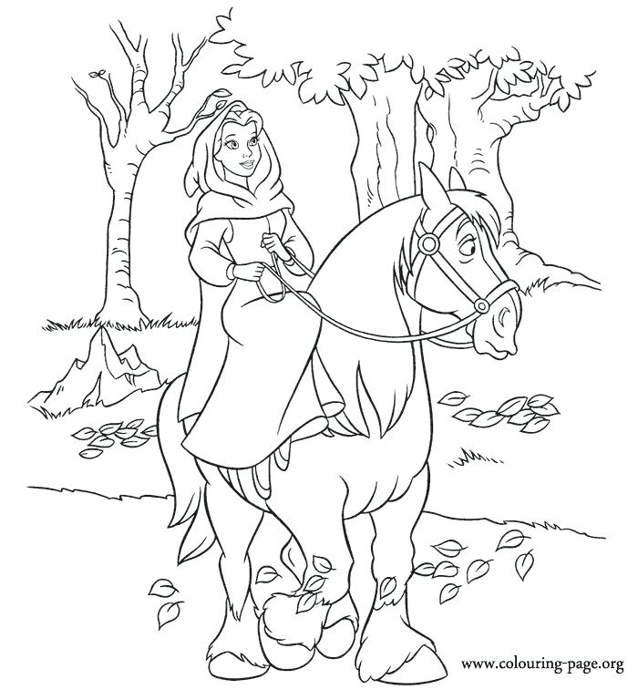 700x768 Beauty And Beast Coloring Page Free Princess Beauty