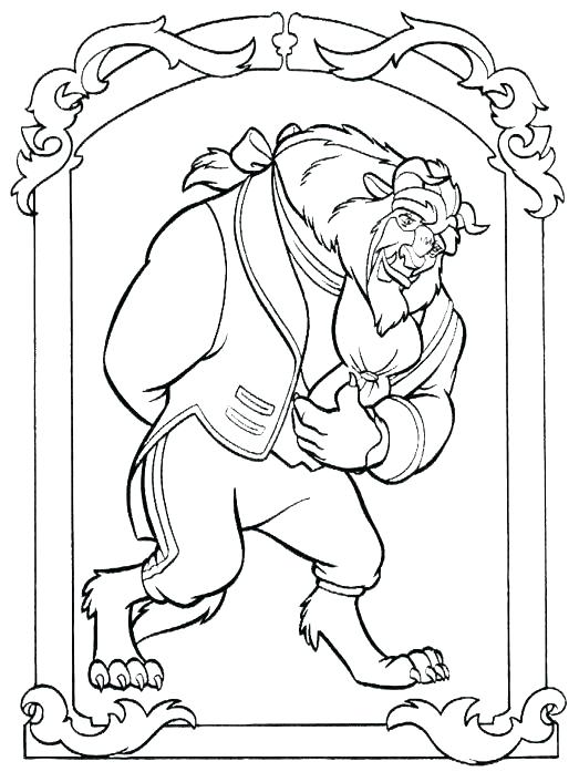 523x706 Beauty And The Beast Coloring Pages As Well As Belle