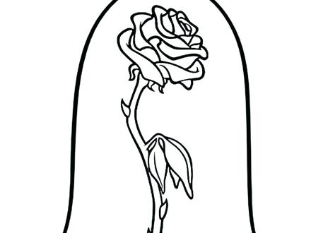 Beauty And The Beast Rose Coloring Pages at GetDrawings | Free download