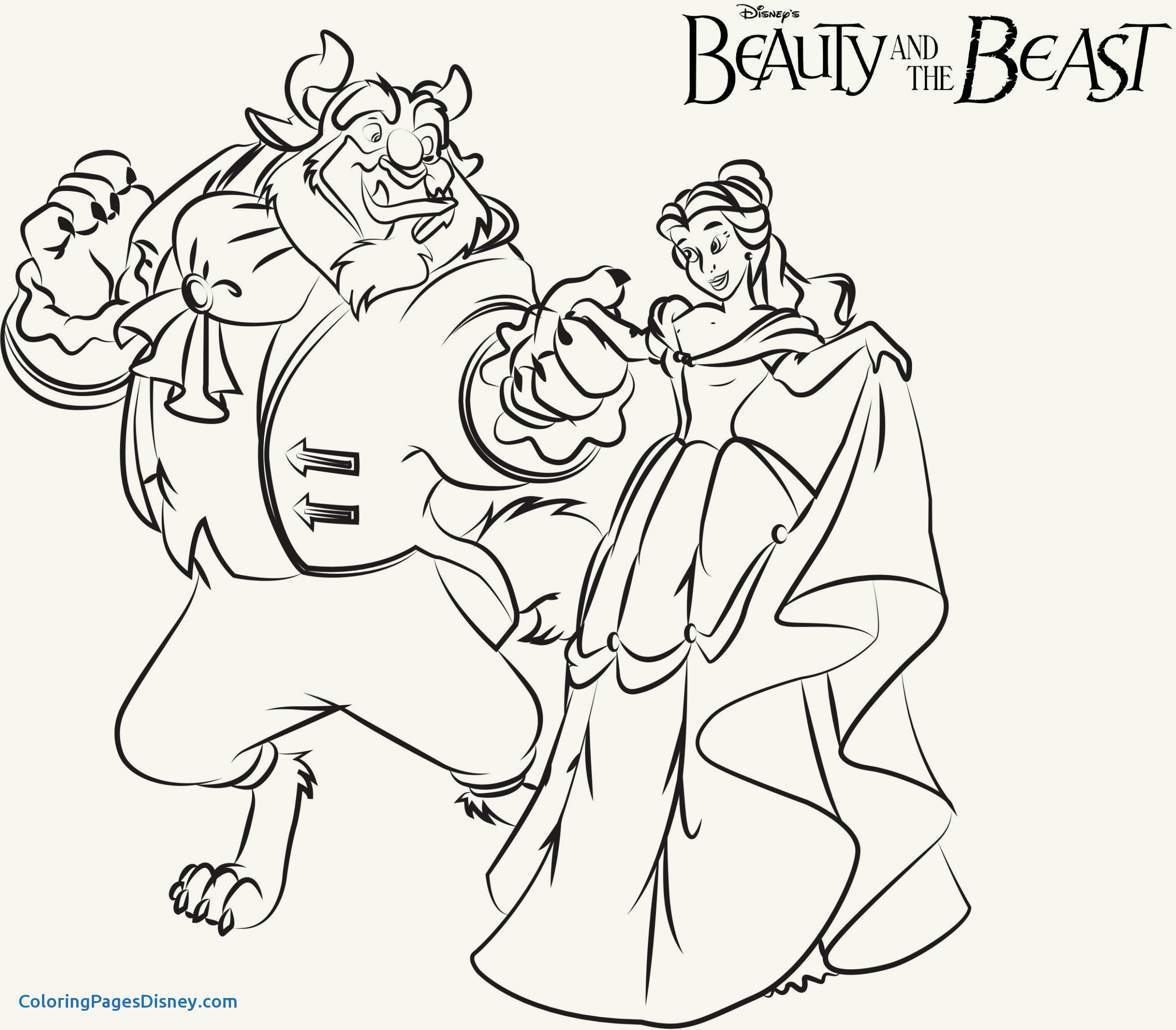 2575x2255 Beauty And The Beast Coloring Pages Inspirational Beautiful Beauty