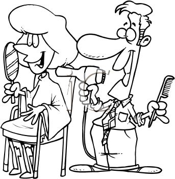 343x350 Hair Salon Coloring Pages Coloring Page