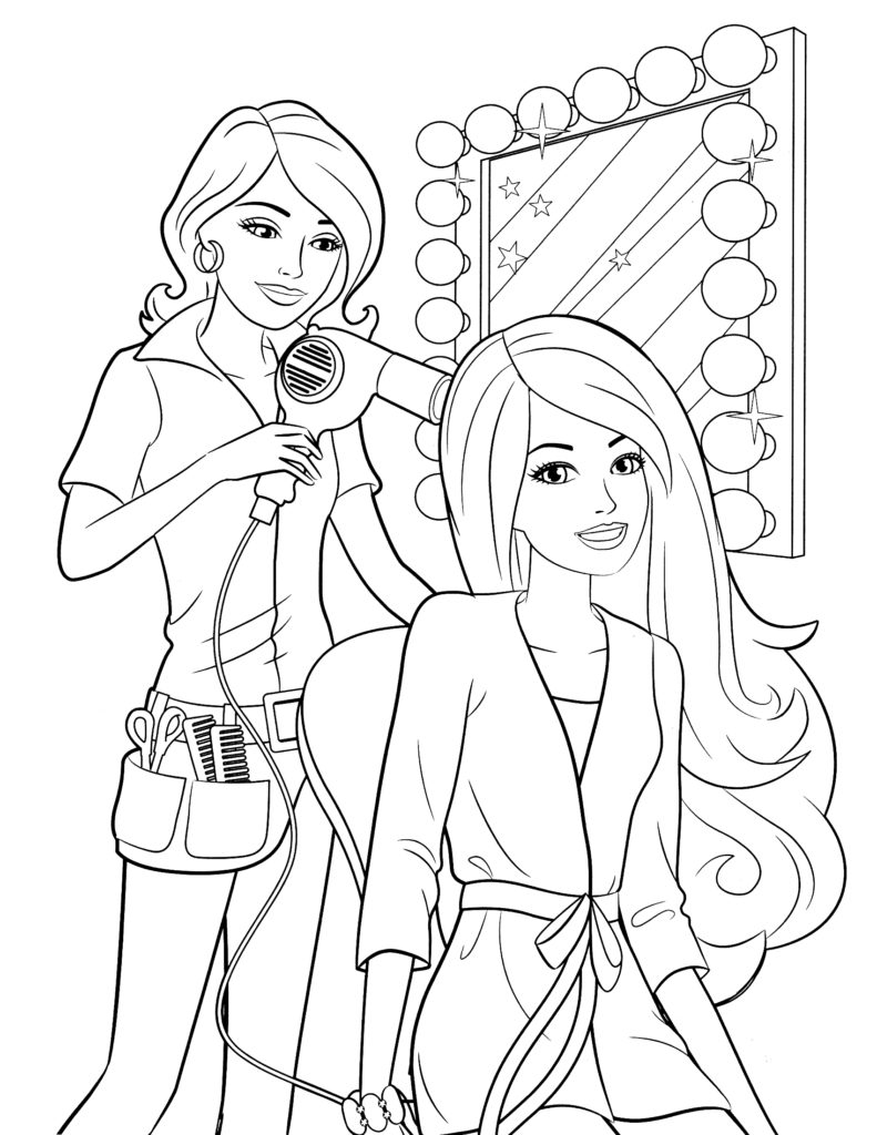 791x1024 Barbie Coloring Pages Free Download Fresh To Printables
