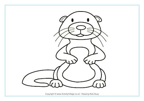 460x325 Beaver Colouring Pages