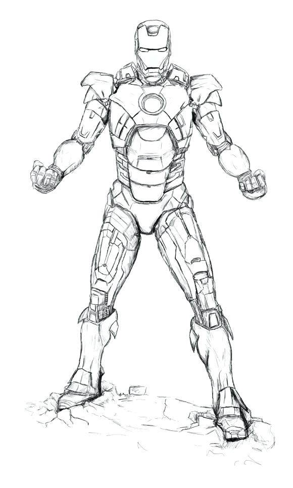 580x966 Printable Ironman Coloring Pages Pictures