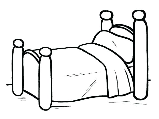 Bed Coloring Page at GetDrawings | Free download