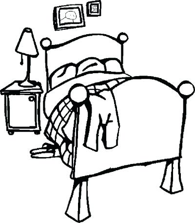 400x457 Bedroom Coloring Sheet Bedroom Offbeat Coloring Page Bedroom