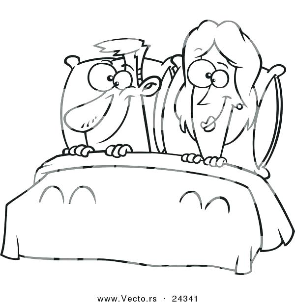 600x620 Bed Coloring Page Sick The Pooh In Bed Coloring Page Bedtime