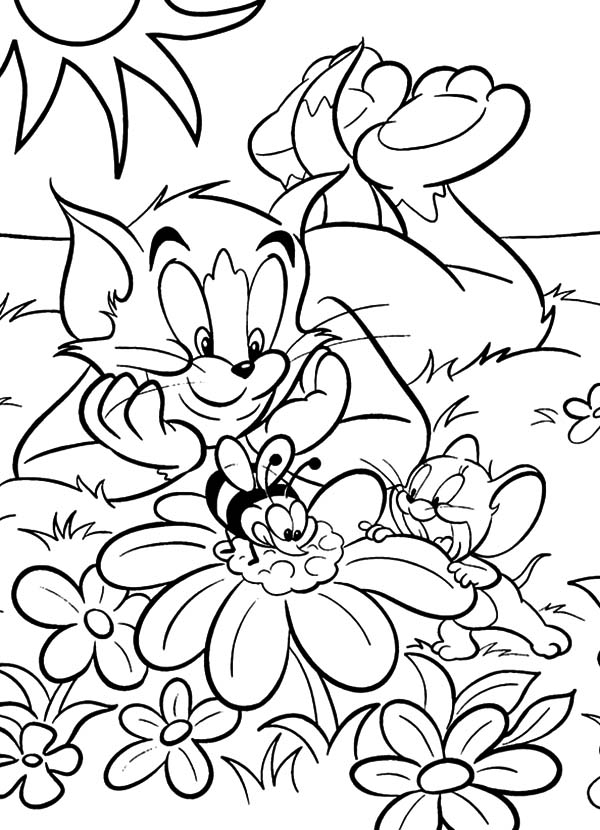 Bee And Flower Coloring Pages at GetDrawings | Free download