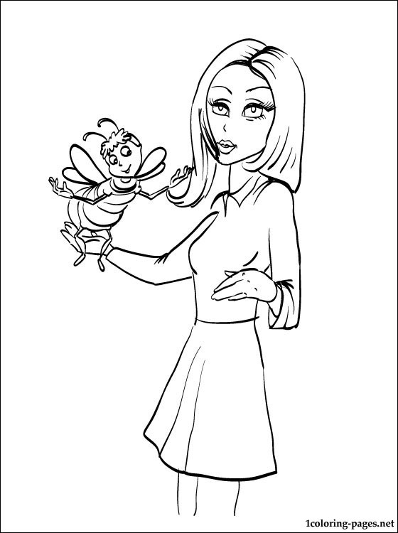 560x750 Free Coloring Pages Bee Movie For Kids Coloring Pages