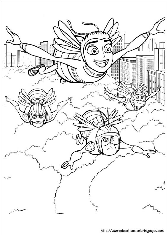 567x794 Bee Movie Coloring Pages