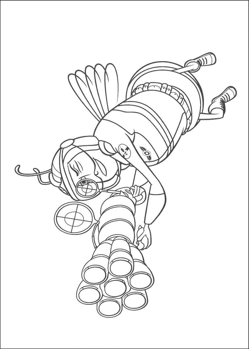857x1200 Bee Movie Coloring Pages