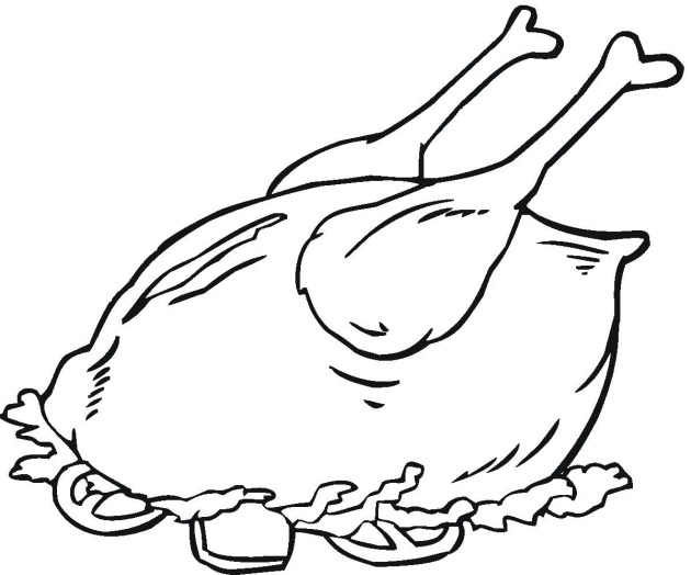630x524 Meat Chicken Coloring Pages