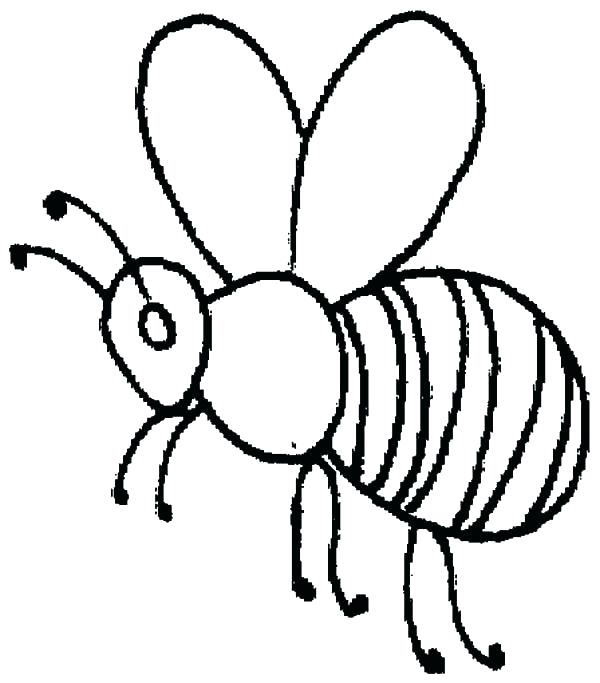 600x683 Beehive Coloring Page Honey Bee Coloring Page Honey Bee Outline
