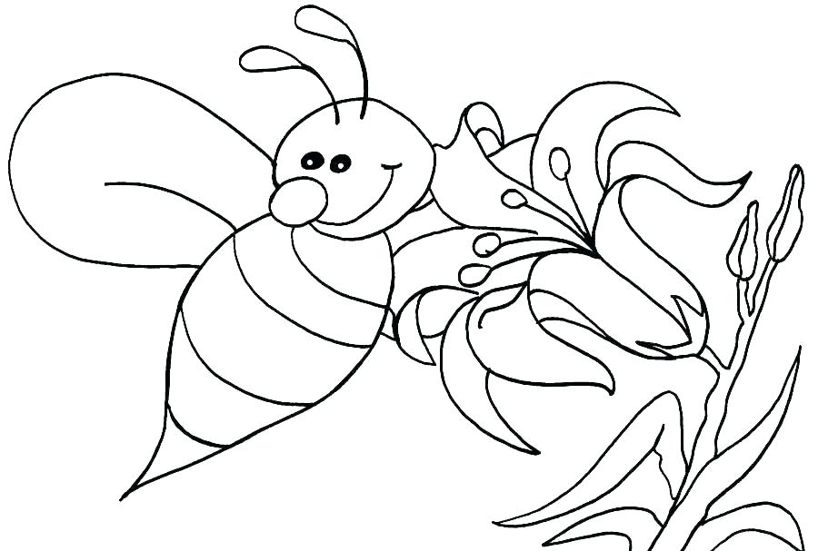 900x607 Beehive Coloring Page