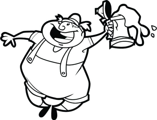 600x459 Beer Bottle Colouring Page