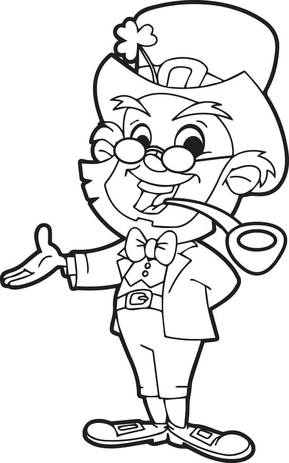 564x903 Leprechaun With Beer Coloring Page Free Printable Coloring Pages