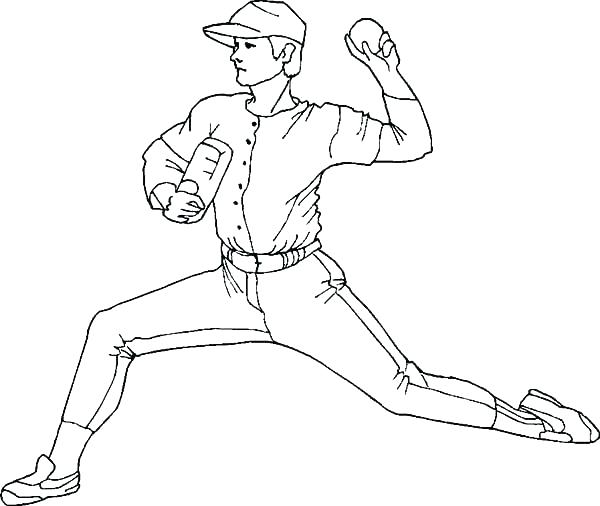 600x506 Baseball Coloring Pages Baseball Coloring Pages Pdf