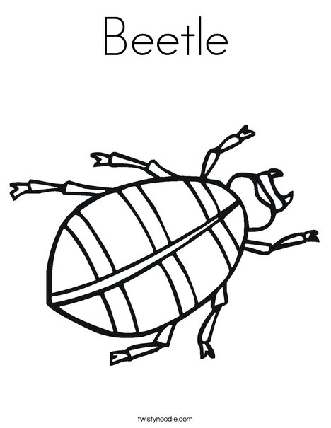 468x605 Beetle Coloring Page