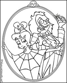 236x292 Tim Burton Coloring Pages Beetlejuice Coloring Pages Wedding