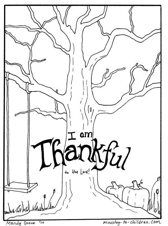 540x726 Being Thankful Coloring Pages