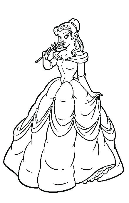 439x688 Disney Belle Coloring Pages Bell Coloring Page Bell Coloring Page