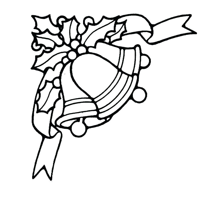 912x842 Free Printable Bell Coloring Pages For Kids Christmas Bell