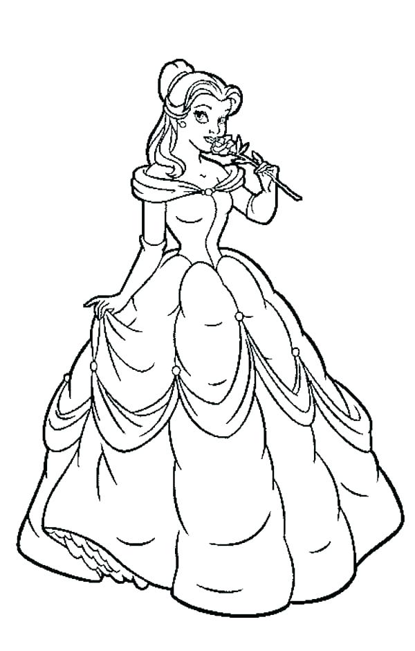 Bell Princess Coloring Pages at GetDrawings | Free download