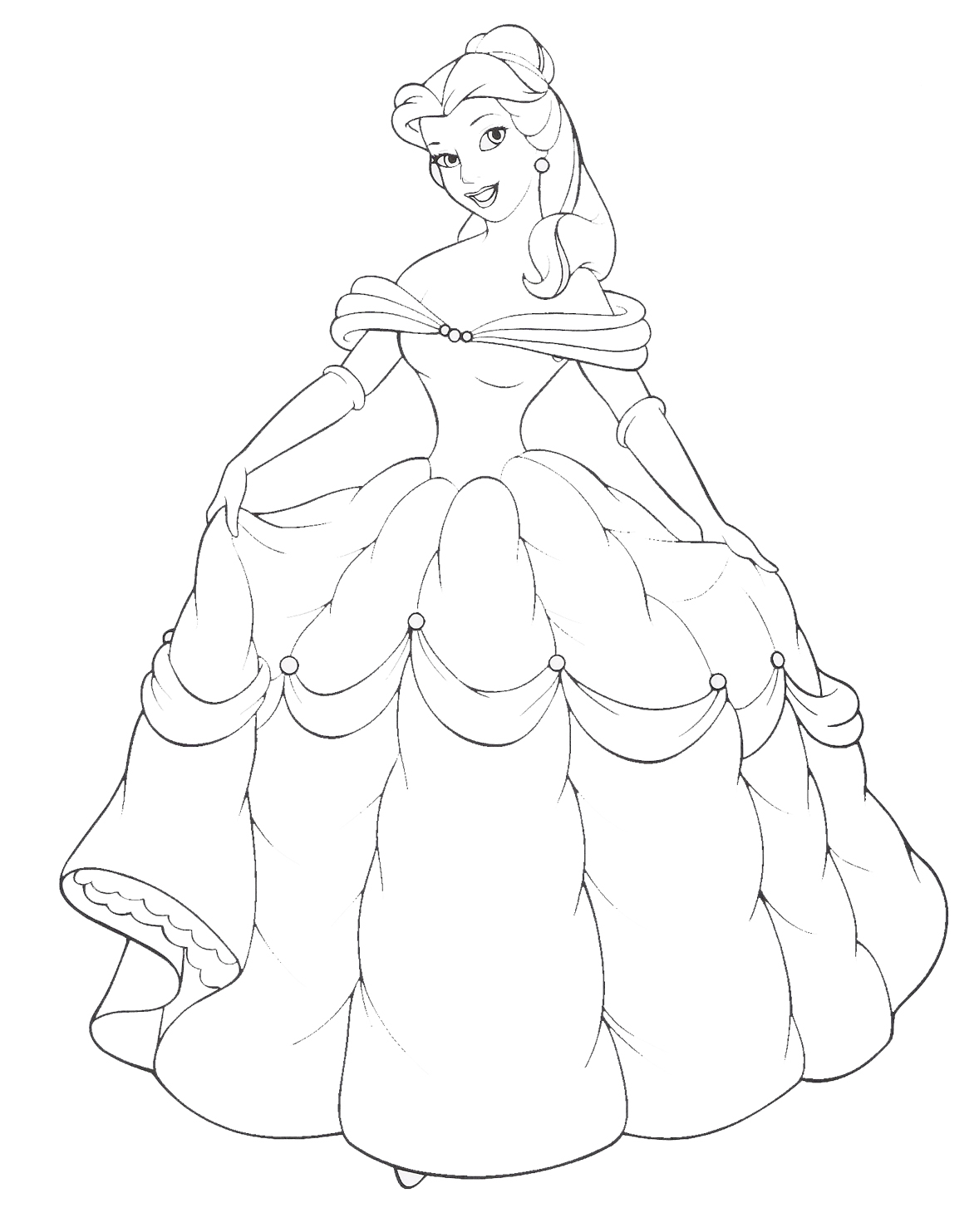 1178x1483 Bell Princess Coloring Pages