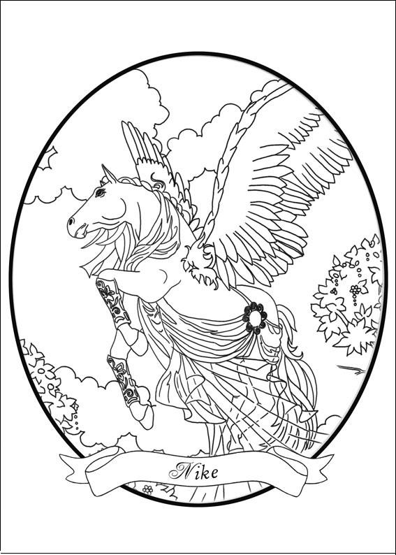 567x794 Bella Sara Coloring Page