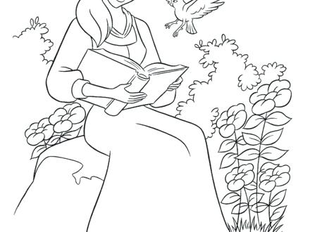 440x330 Bella Coloring Pages Princess Belle Coloring Pages Coloring Pages