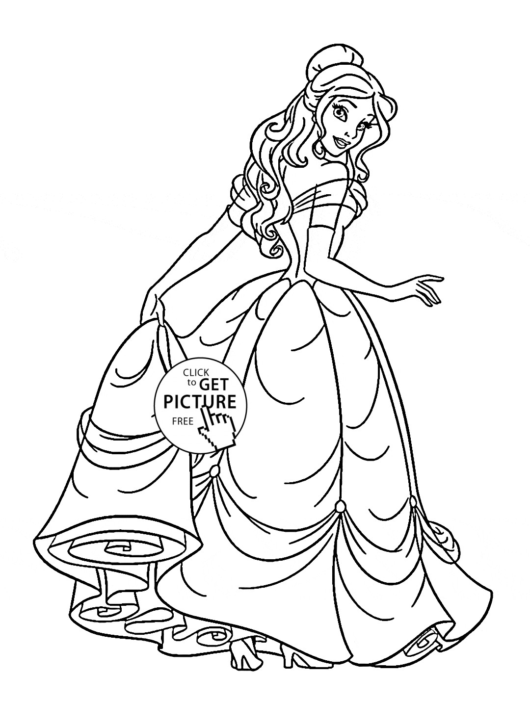 1080x1480 Belle Beauty And The Beast Coloring Pages Acpra