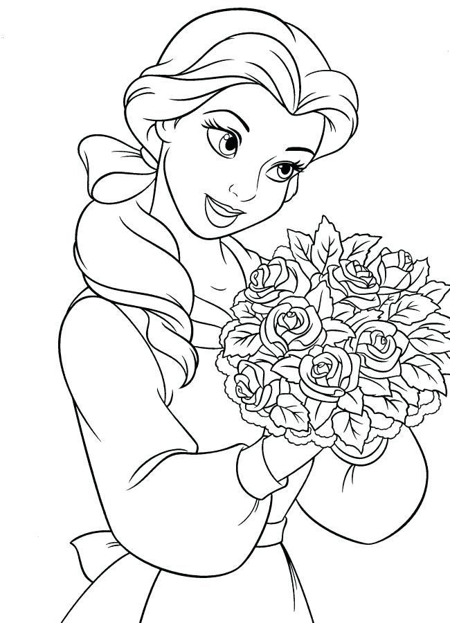 650x900 Beauty And The Beast Coloring Pages Beauty And The Beast Coloring