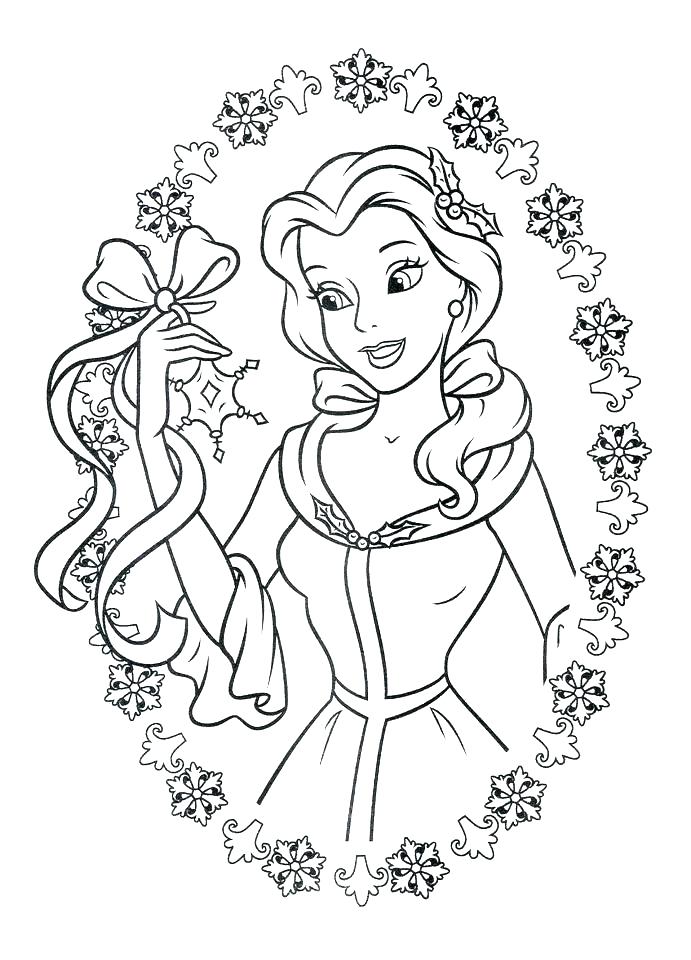 691x960 Coloring Pages Belle Beauty And The Beast Colouring Pages To Print