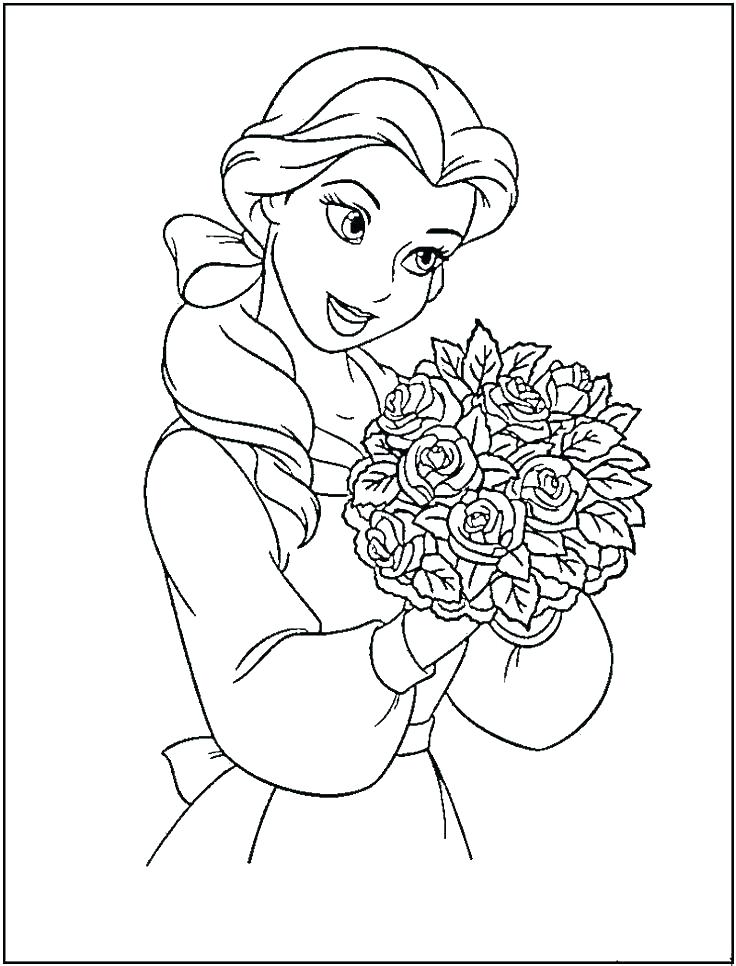 736x966 Free Printable Belle Coloring Pages For Kids Princess Belle Belle