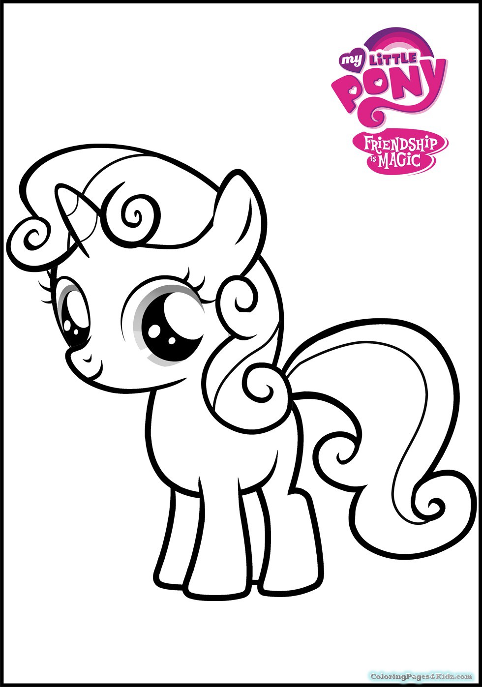 980x1405 My Little Pony Printable Coloring Pages Of Sweetie Belle