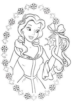 236x332 Free Printable Disney's Belle Coloring Page Easy Kids Crafts