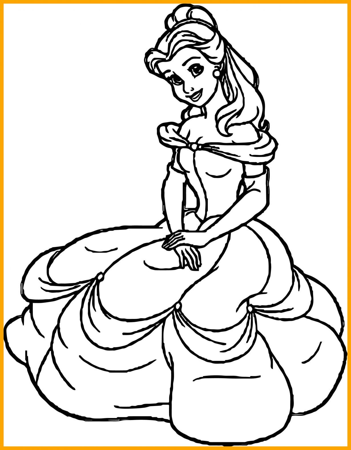 1230x1575 Inspiring Princess Belle Coloring Pages Image Of Colouring Disney